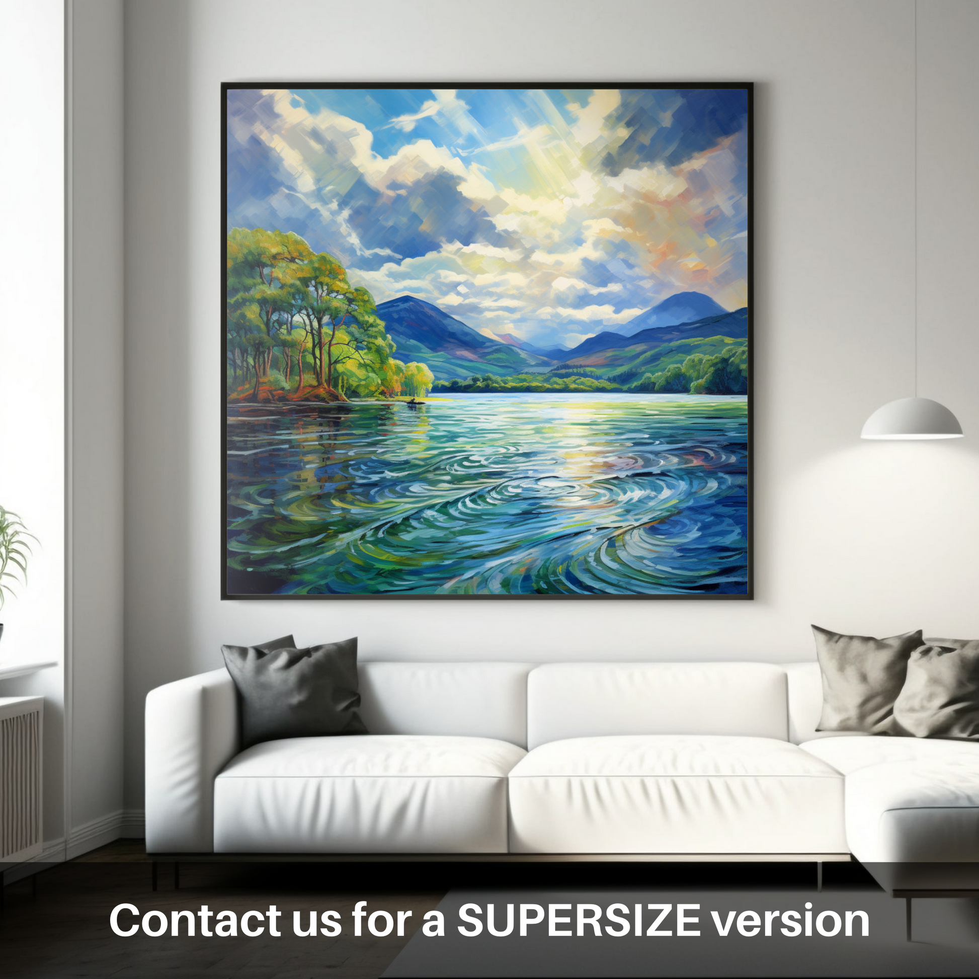 Huge supersize print of Loch Lomond