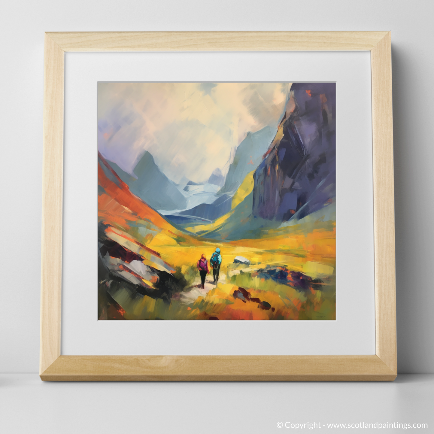 Venture into the Wild: A Colour Field Tribute to Glencoe Hikers