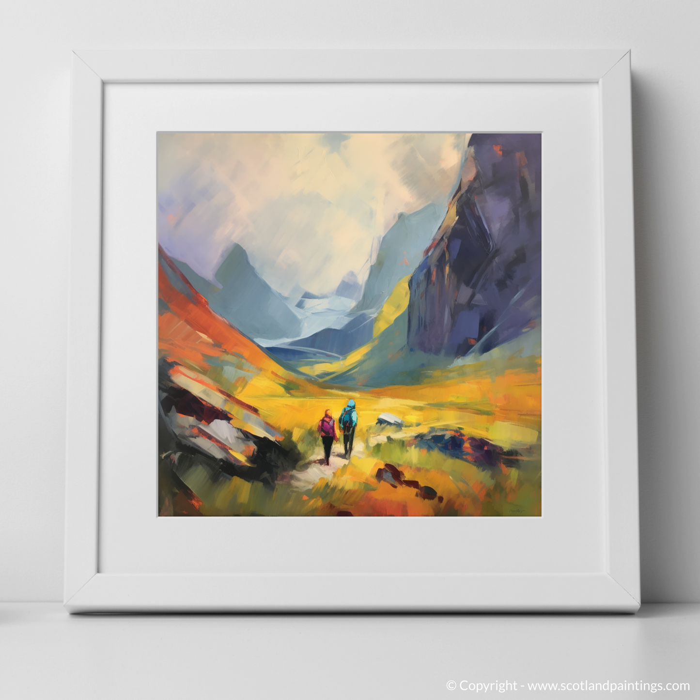 Venture into the Wild: A Colour Field Tribute to Glencoe Hikers