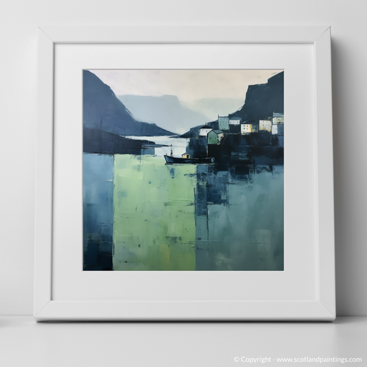 Portree Harbour Serenity: A Minimalist Tribute to Isle of Skye's Seaside Tranquility