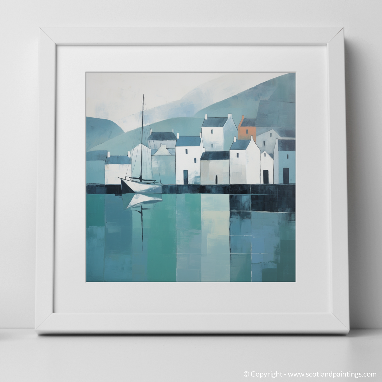 Serenity at Portree Harbour: A Minimalist Tribute