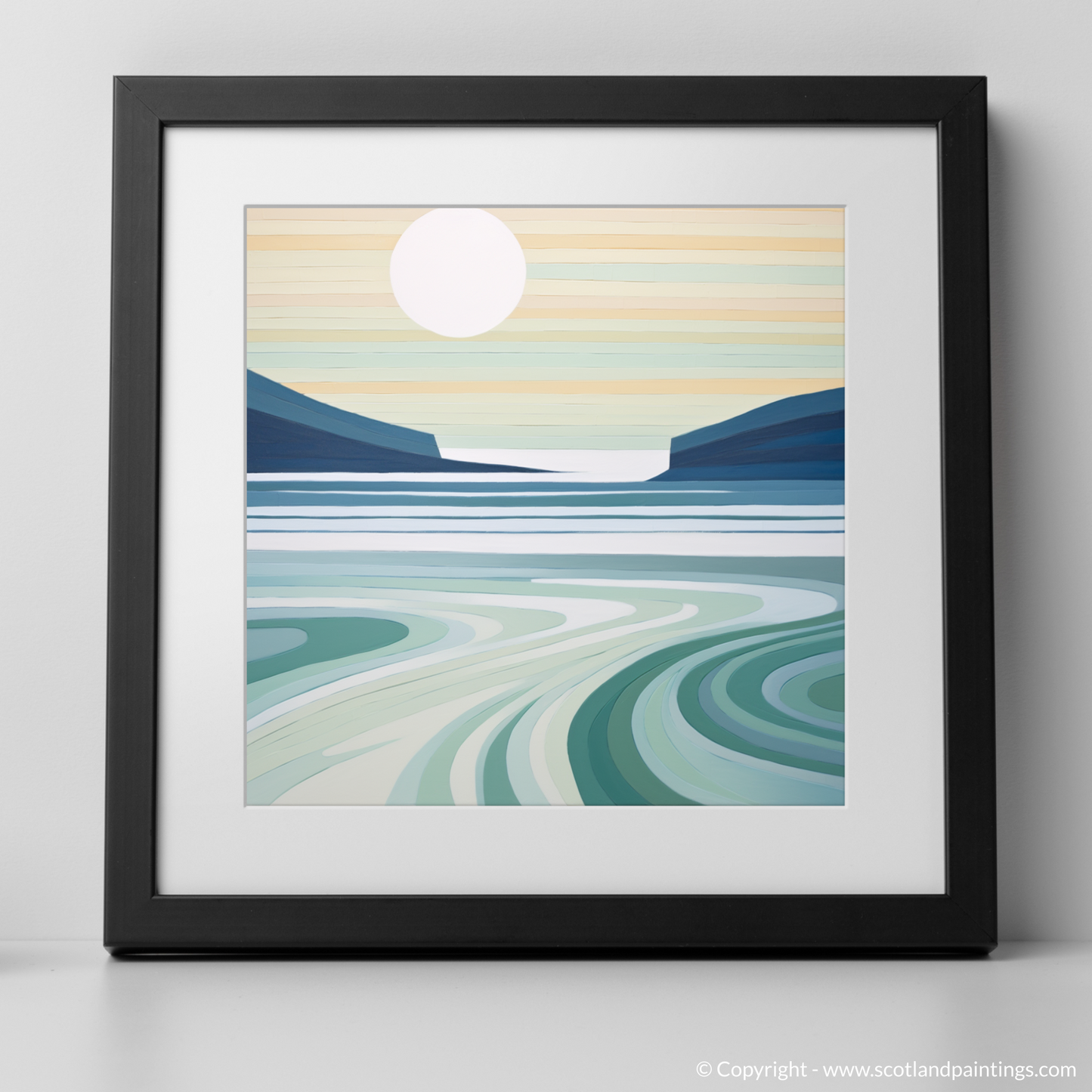 Serenity at Dusk: Durness Beach Minimalist Interpretation