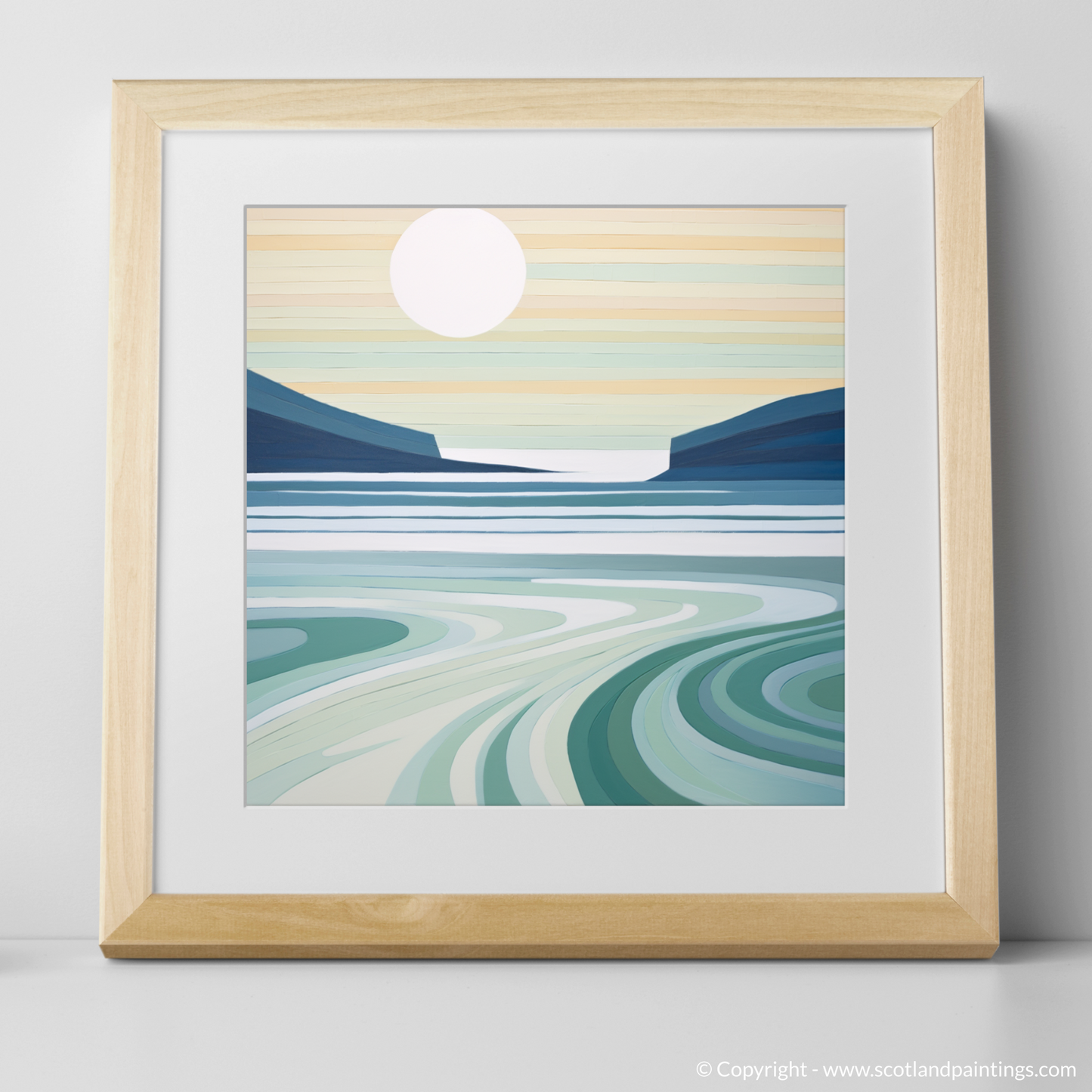 Serenity at Dusk: Durness Beach Minimalist Interpretation