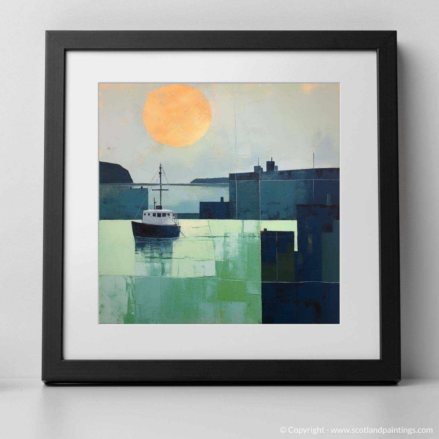 Craobh Haven Harbour at Dusk: A Study in Minimalist Serenity