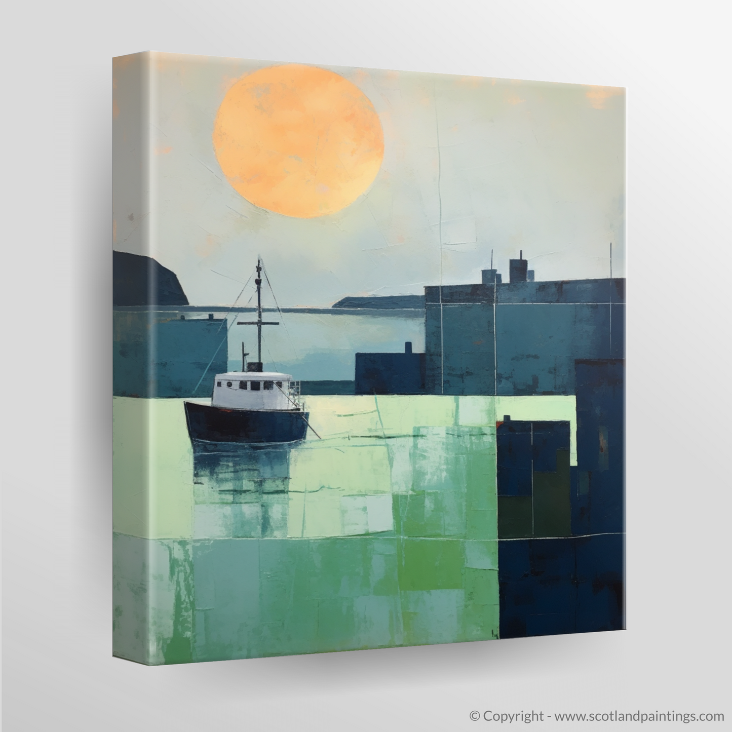 Craobh Haven Harbour at Dusk: A Study in Minimalist Serenity