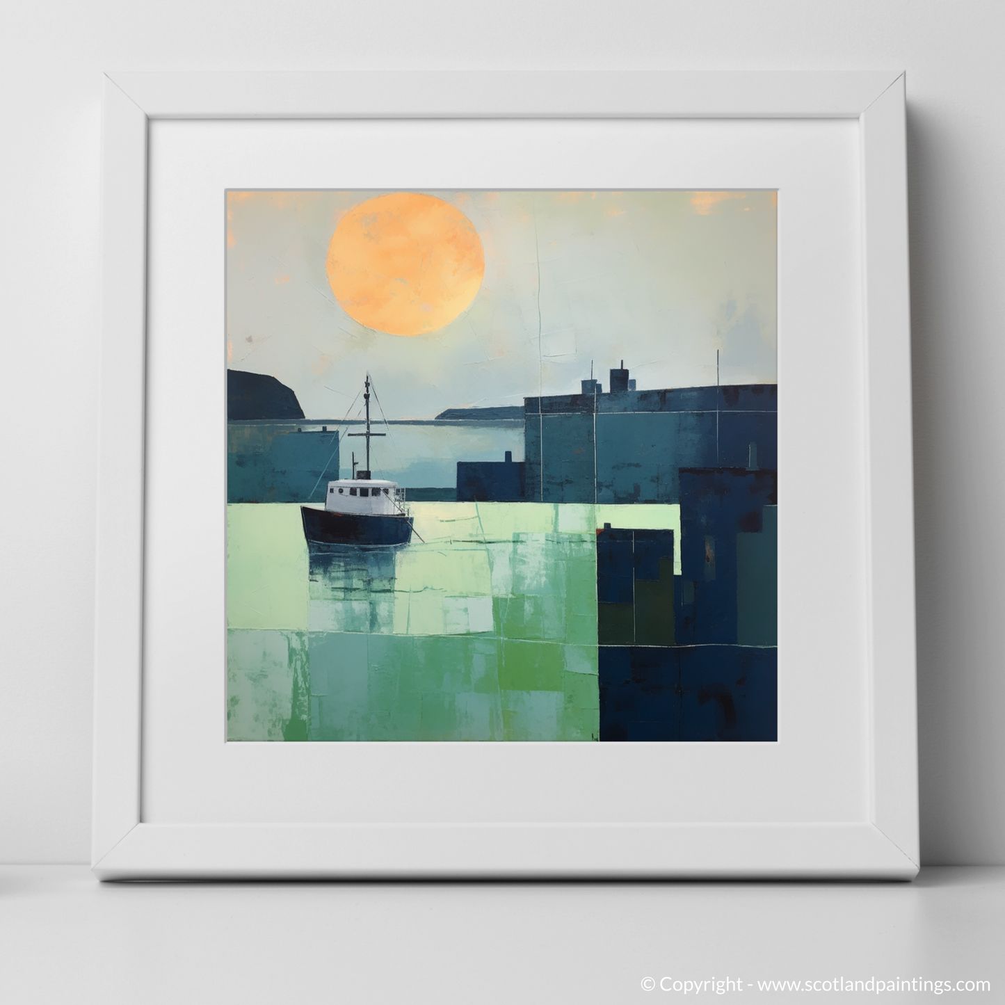 Craobh Haven Harbour at Dusk: A Study in Minimalist Serenity