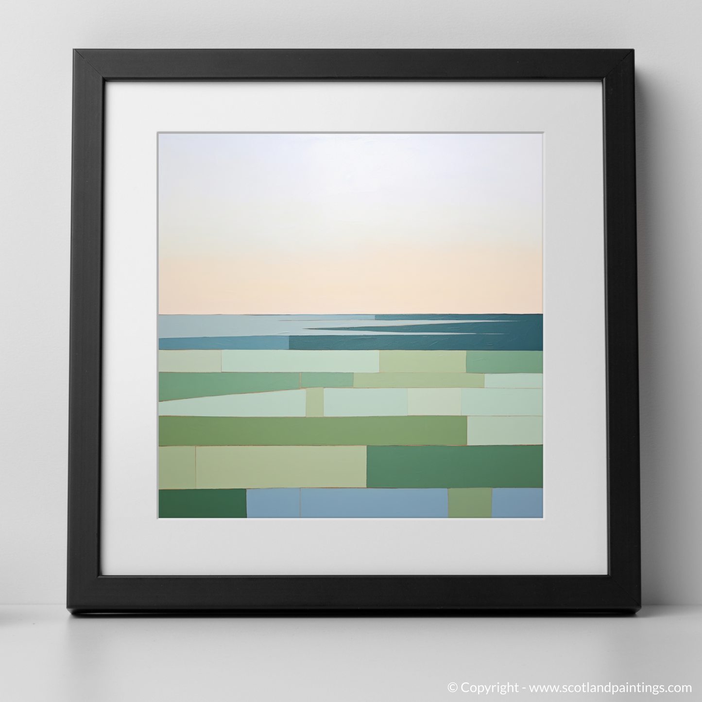 Gullane Beach at Golden Hour: A Serene Minimalist Ode