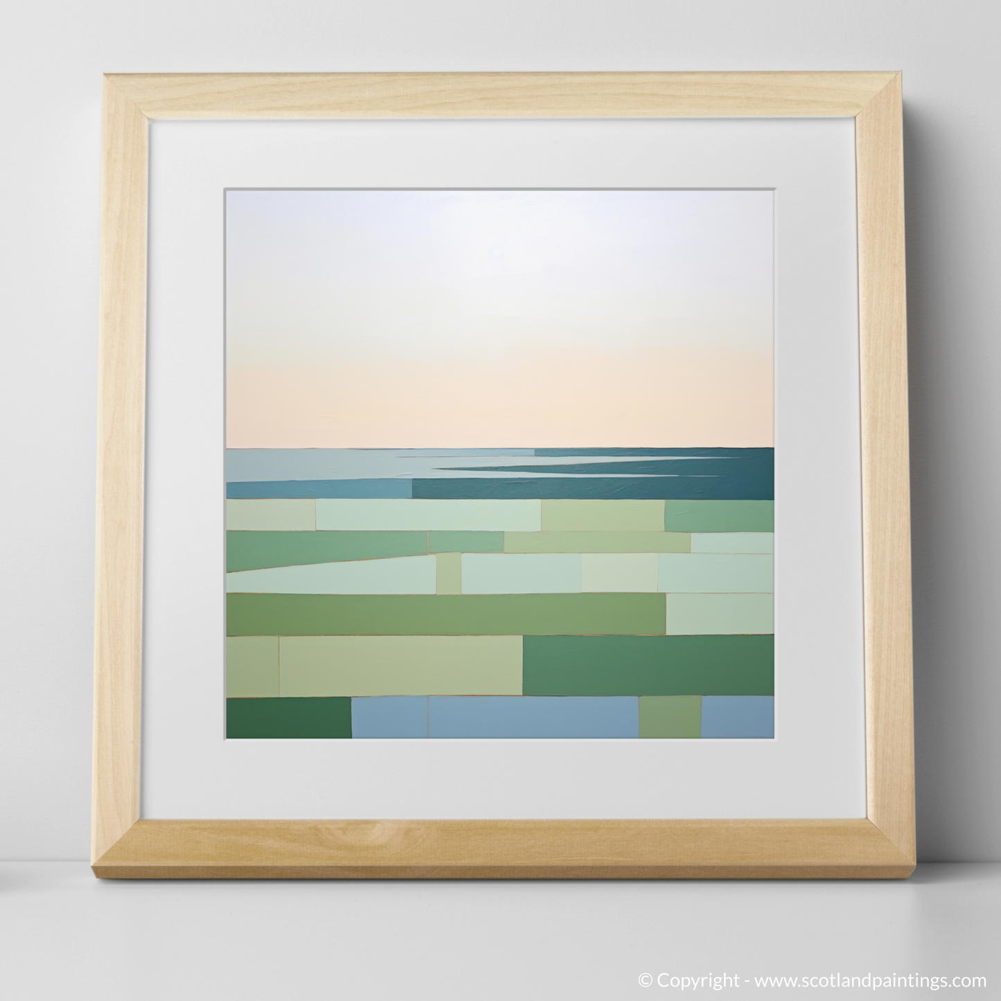 Gullane Beach at Golden Hour: A Serene Minimalist Ode