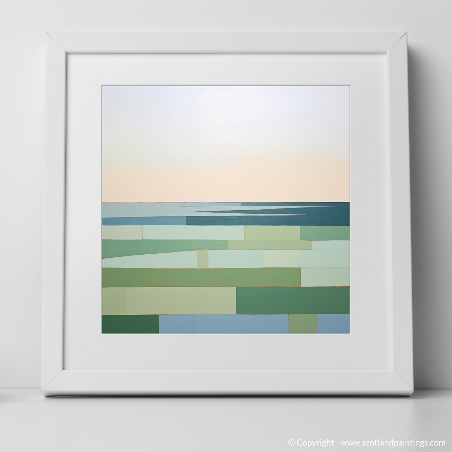 Gullane Beach at Golden Hour: A Serene Minimalist Ode