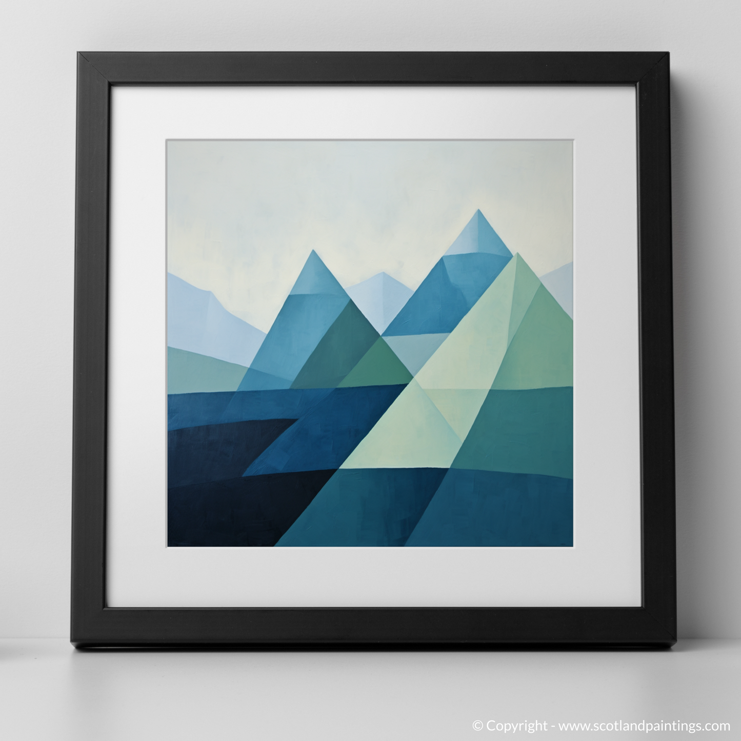 Serenity in Geometry: A Ben Lawers Inspired Artwork