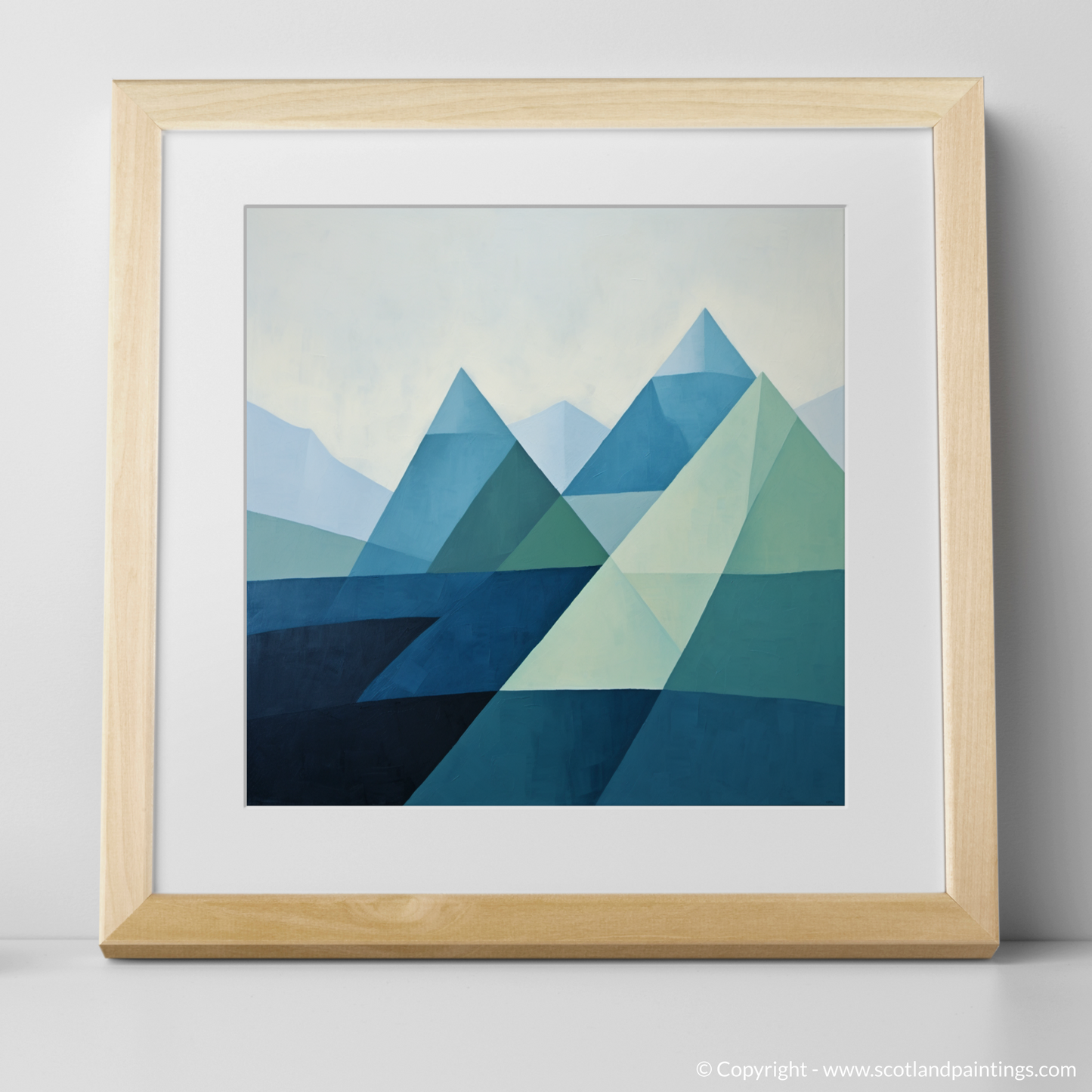 Serenity in Geometry: A Ben Lawers Inspired Artwork