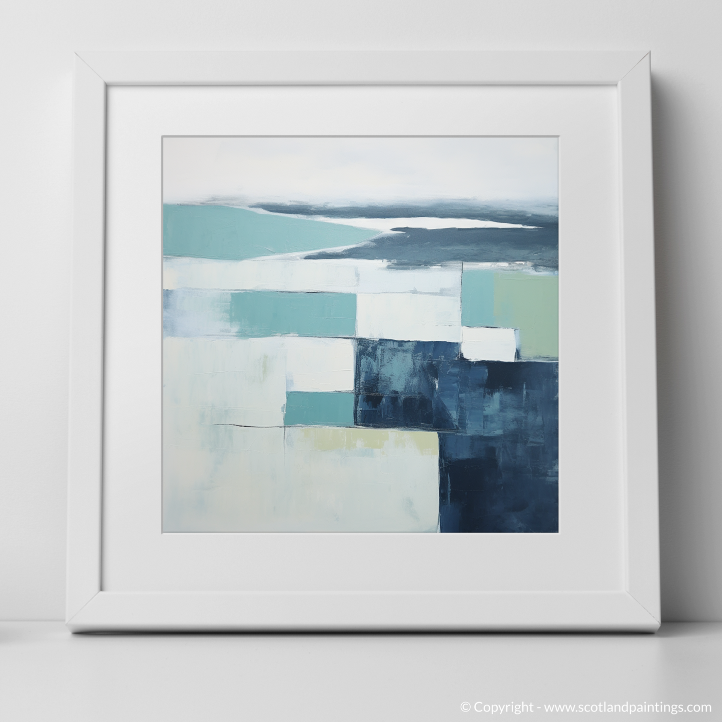 Aberdeenshire Serenity: The Essence of River Dee in Minimalist Art