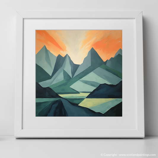 Fiery Peaks of Glencoe: A Minimalist Homage