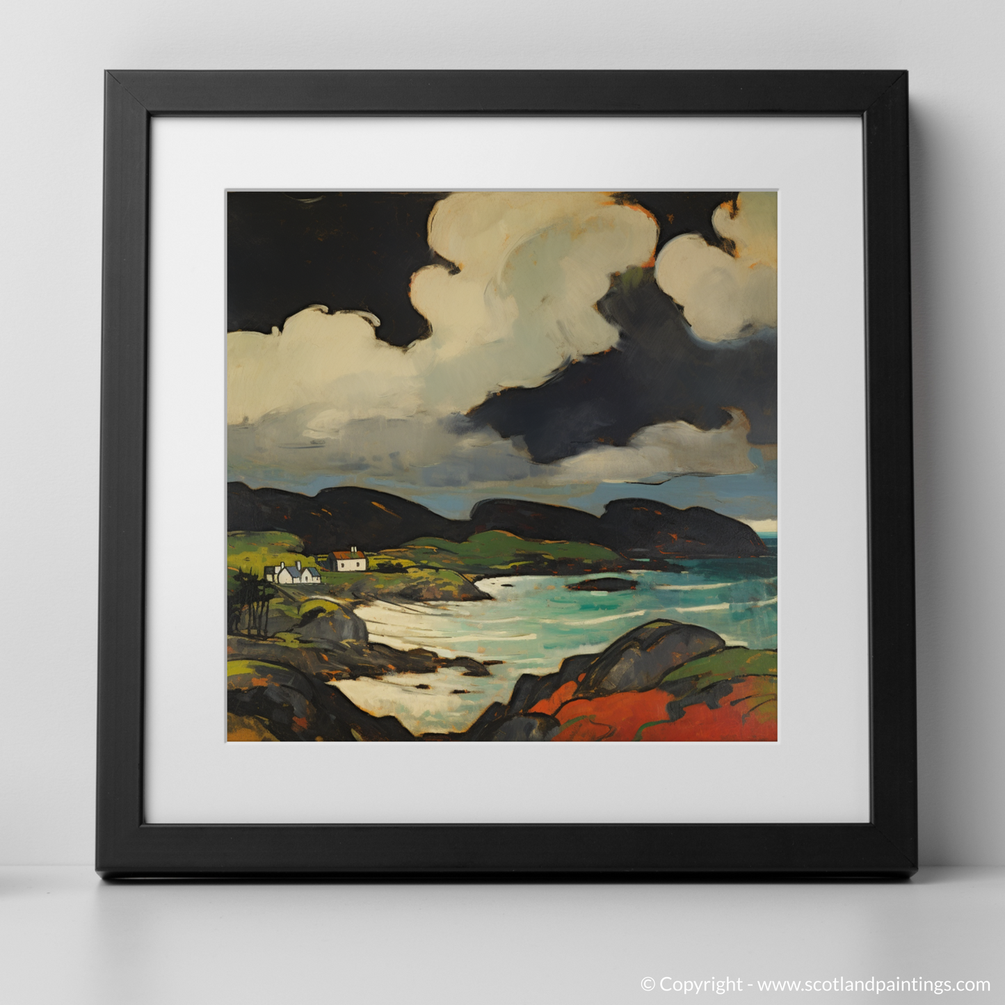 Storm Over Scourie Bay: A Minimalist Homage