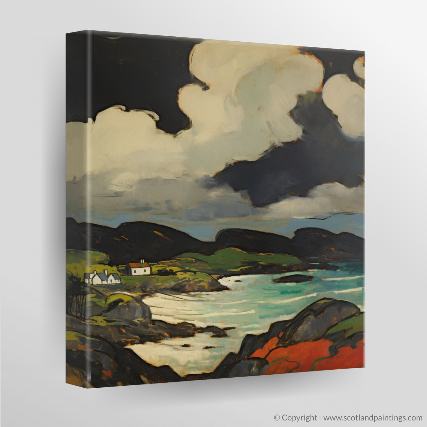 Storm Over Scourie Bay: A Minimalist Homage