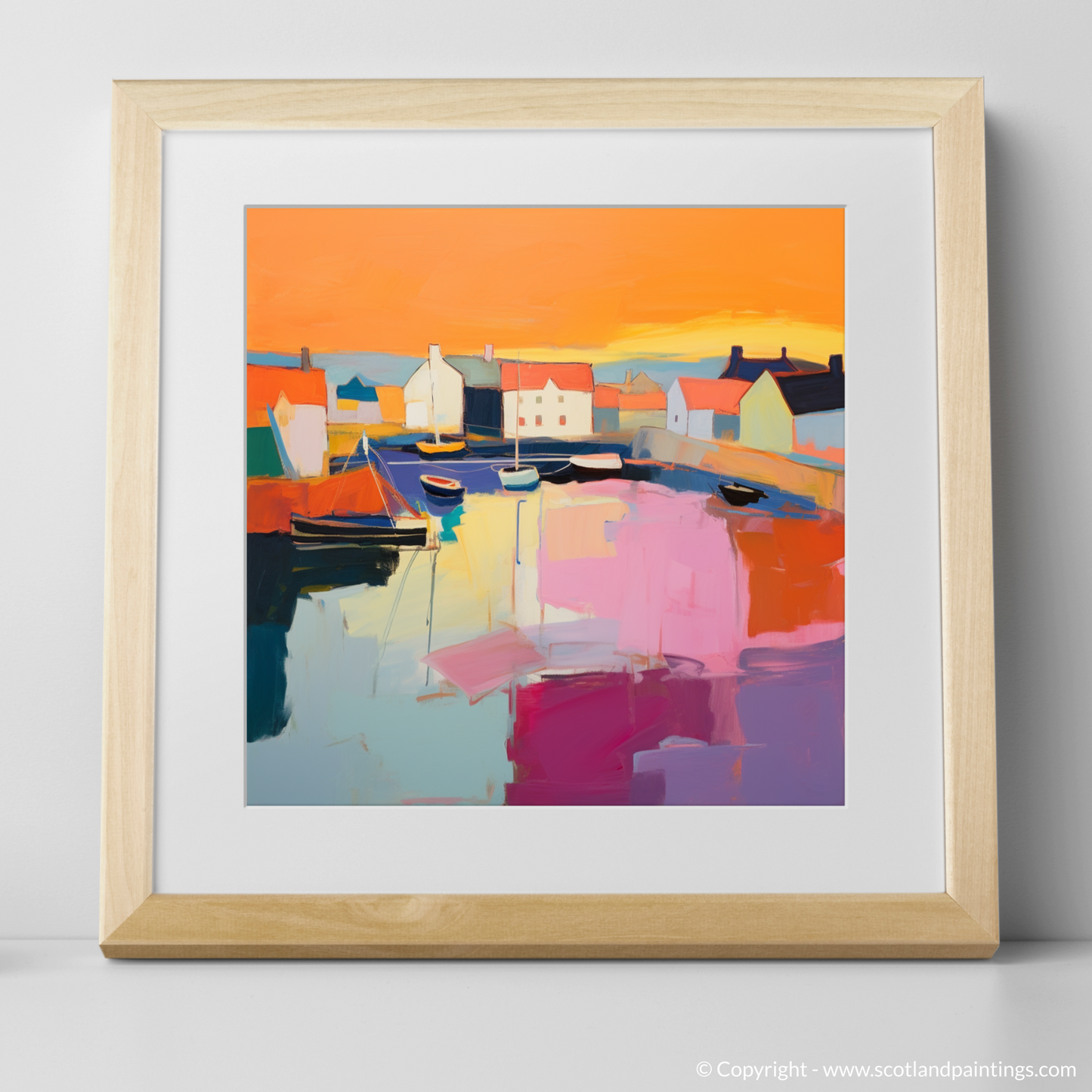 Dusk at Pittenweem Harbour: An Abstract Symphony