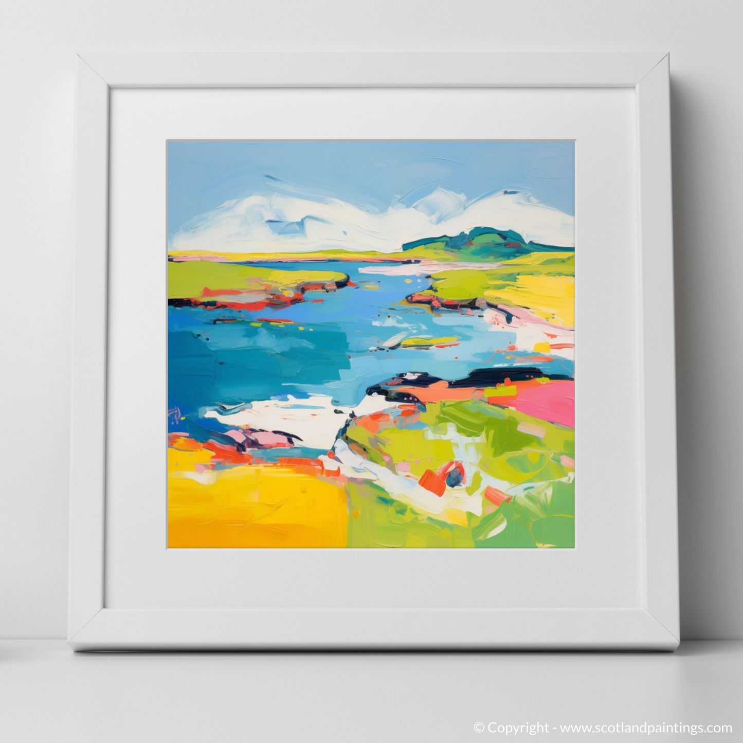 Kiloran Bay Abstraction: A Coastal Colour Symphony