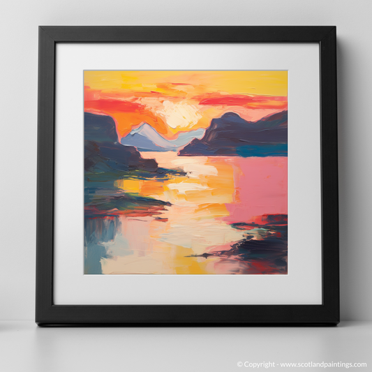 Sunset Serenade at Shieldaig Bay: An Abstract Symphony