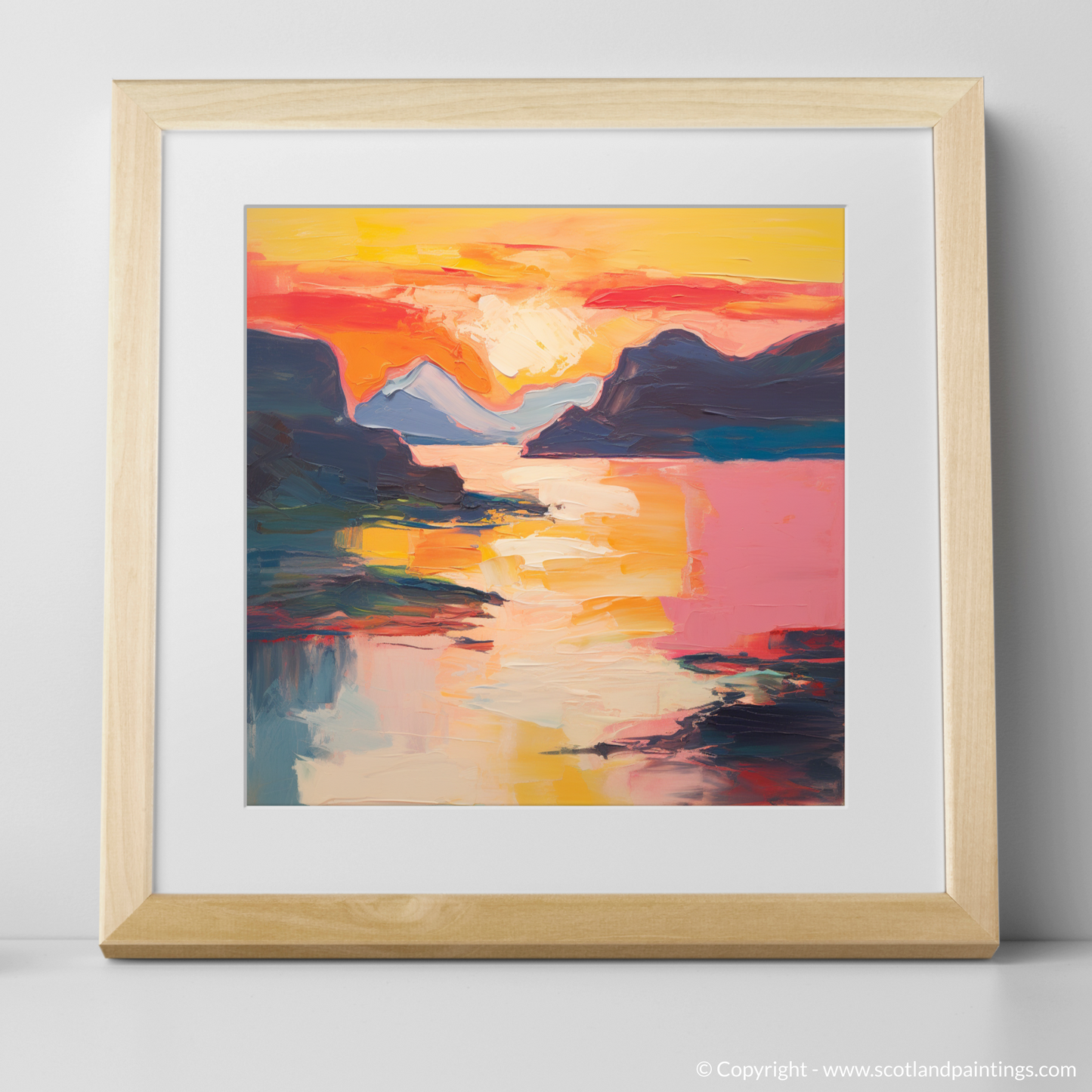 Sunset Serenade at Shieldaig Bay: An Abstract Symphony