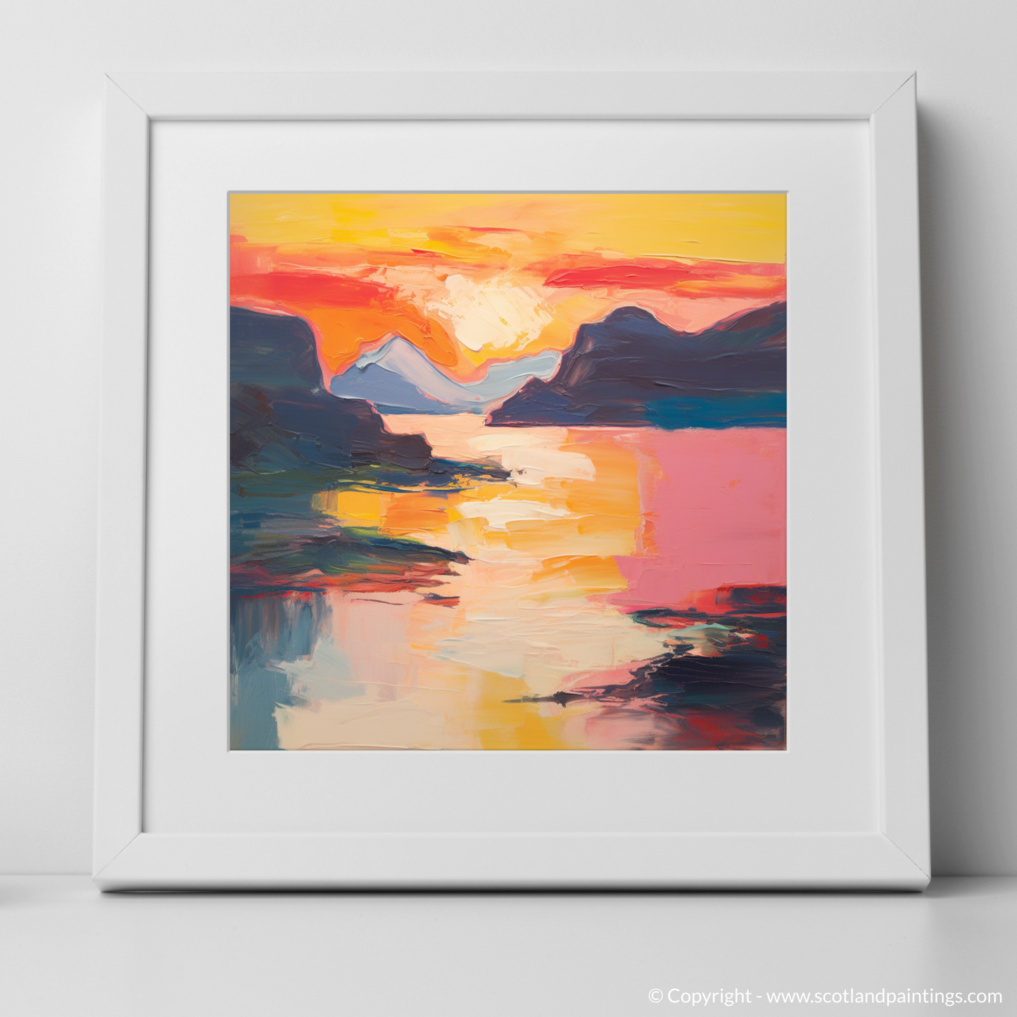 Sunset Serenade at Shieldaig Bay: An Abstract Symphony