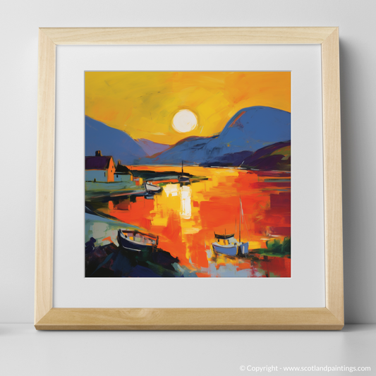 Golden Hour at Ullapool Harbour: An Abstract Symphony