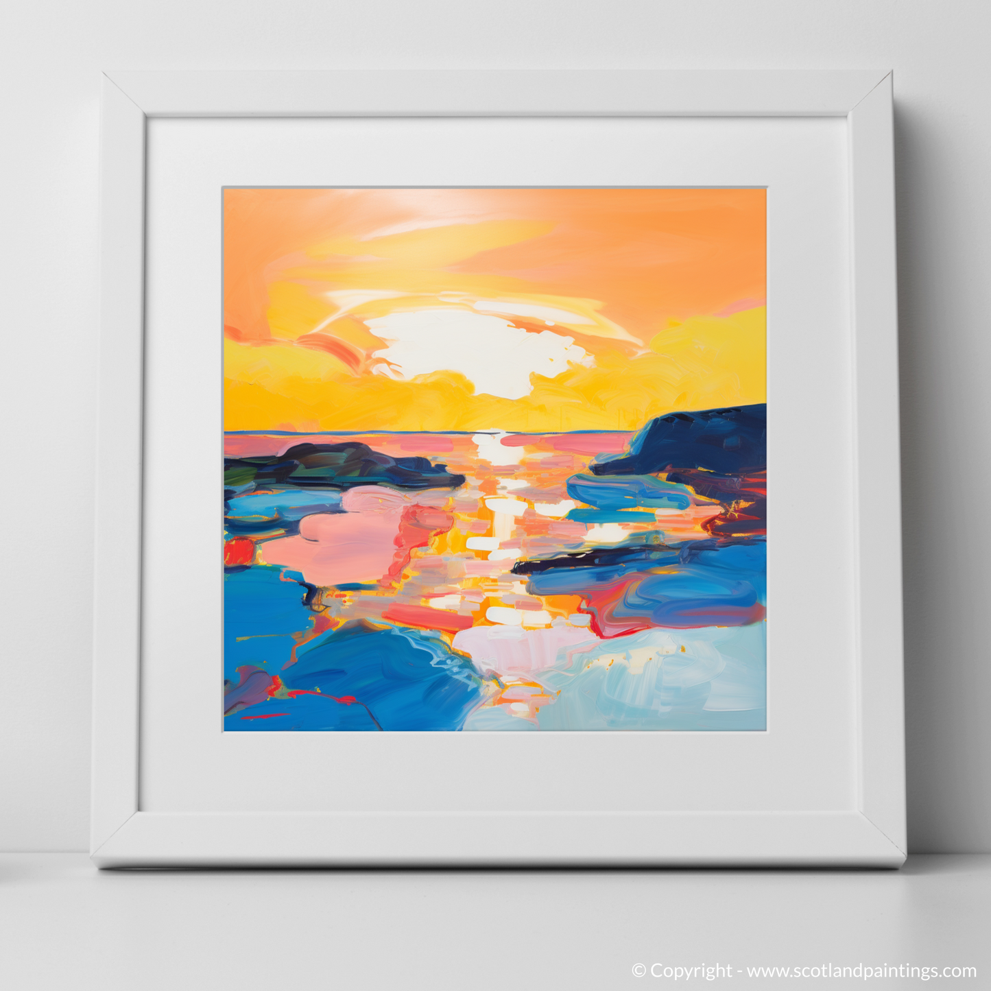 Golden Hour Tapestry: An Abstract Ode to Largo Bay