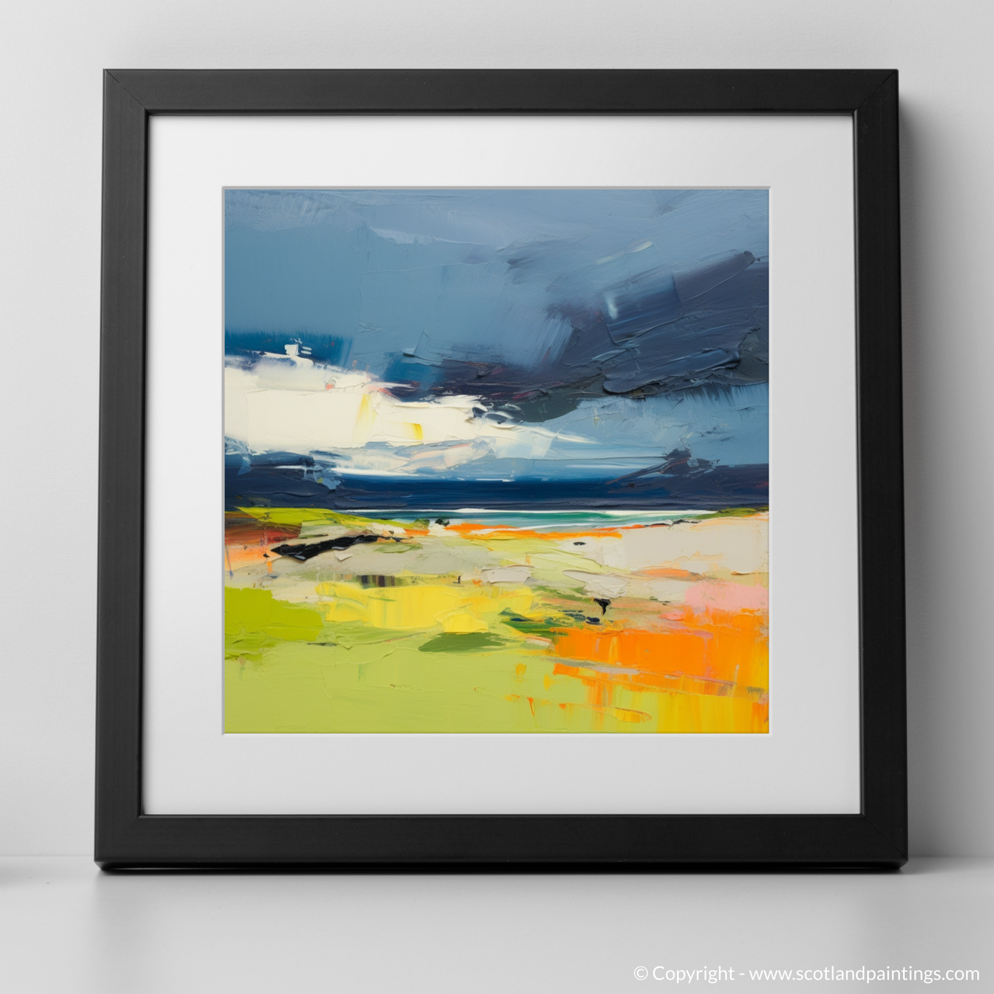 Tempestuous Tranquility: A Camusdarach Beach Abstract