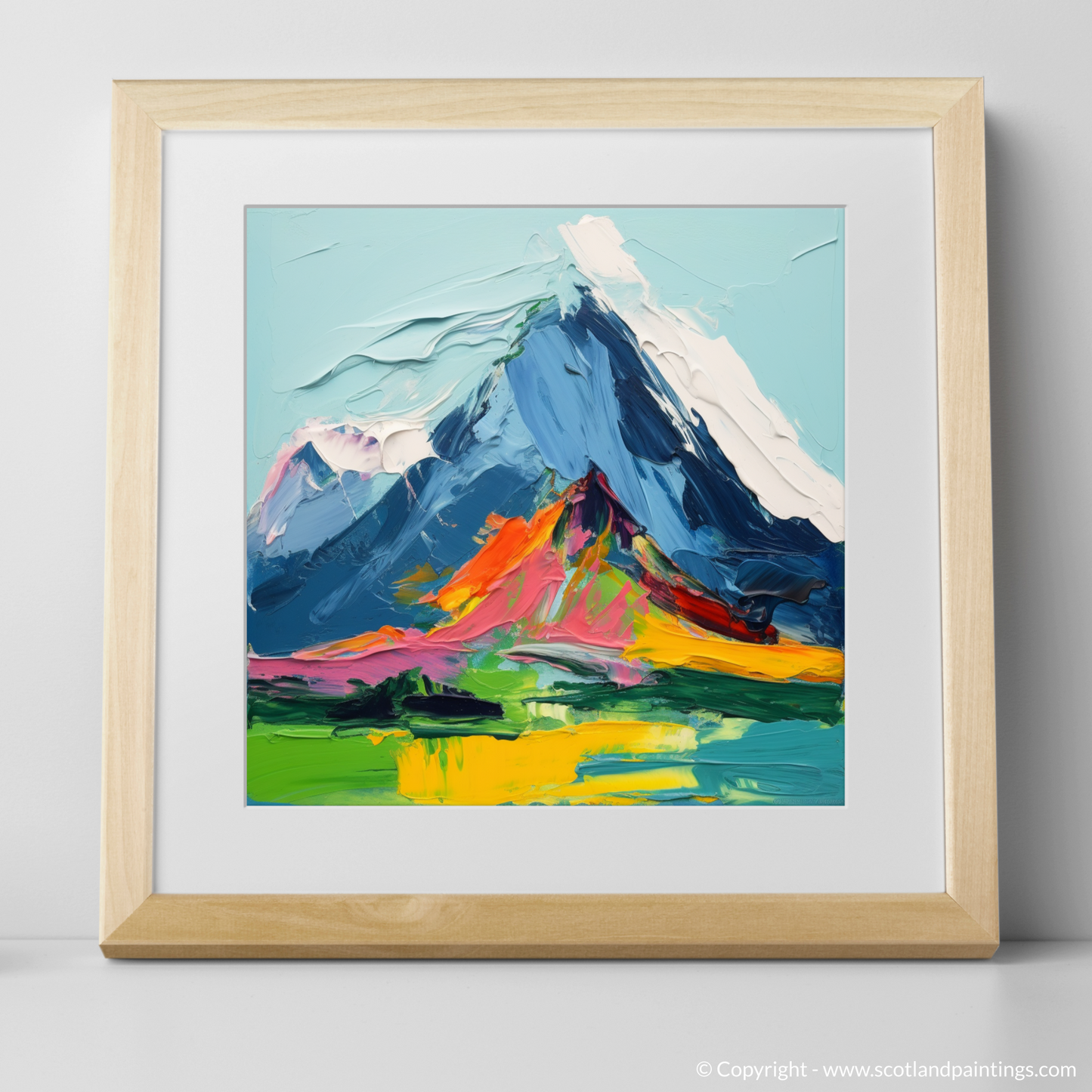 Highland Hues: An Abstract Tribute to Sgurr na Ciche