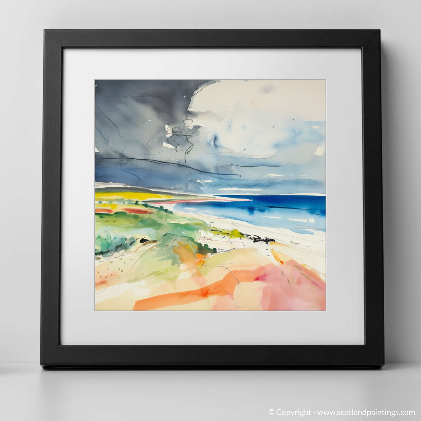 Storm's Embrace: An Abstract Vision of St Cyrus Beach