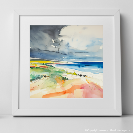 Storm's Embrace: An Abstract Vision of St Cyrus Beach