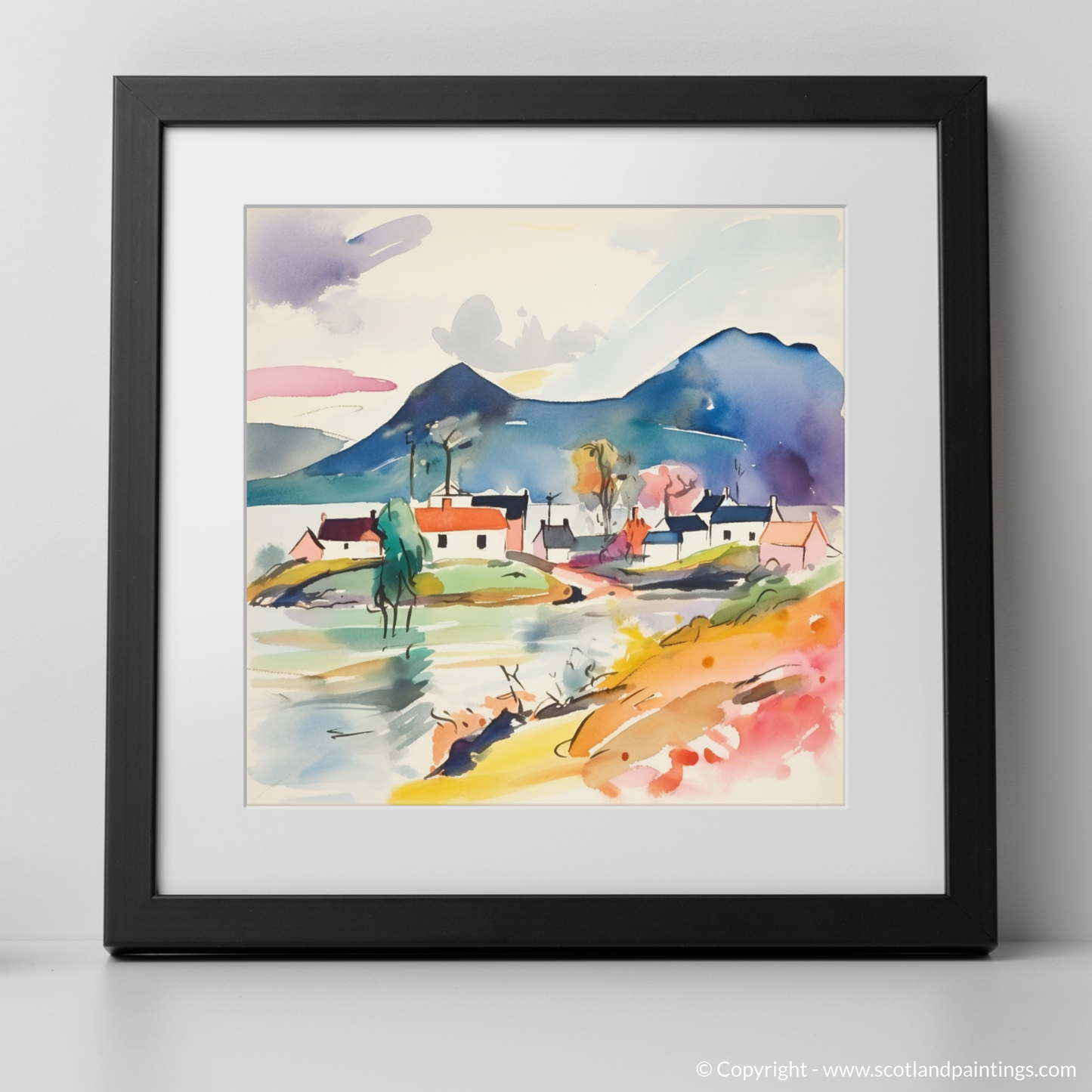 Abstract Highland Rhapsody: Plockton Reimagined