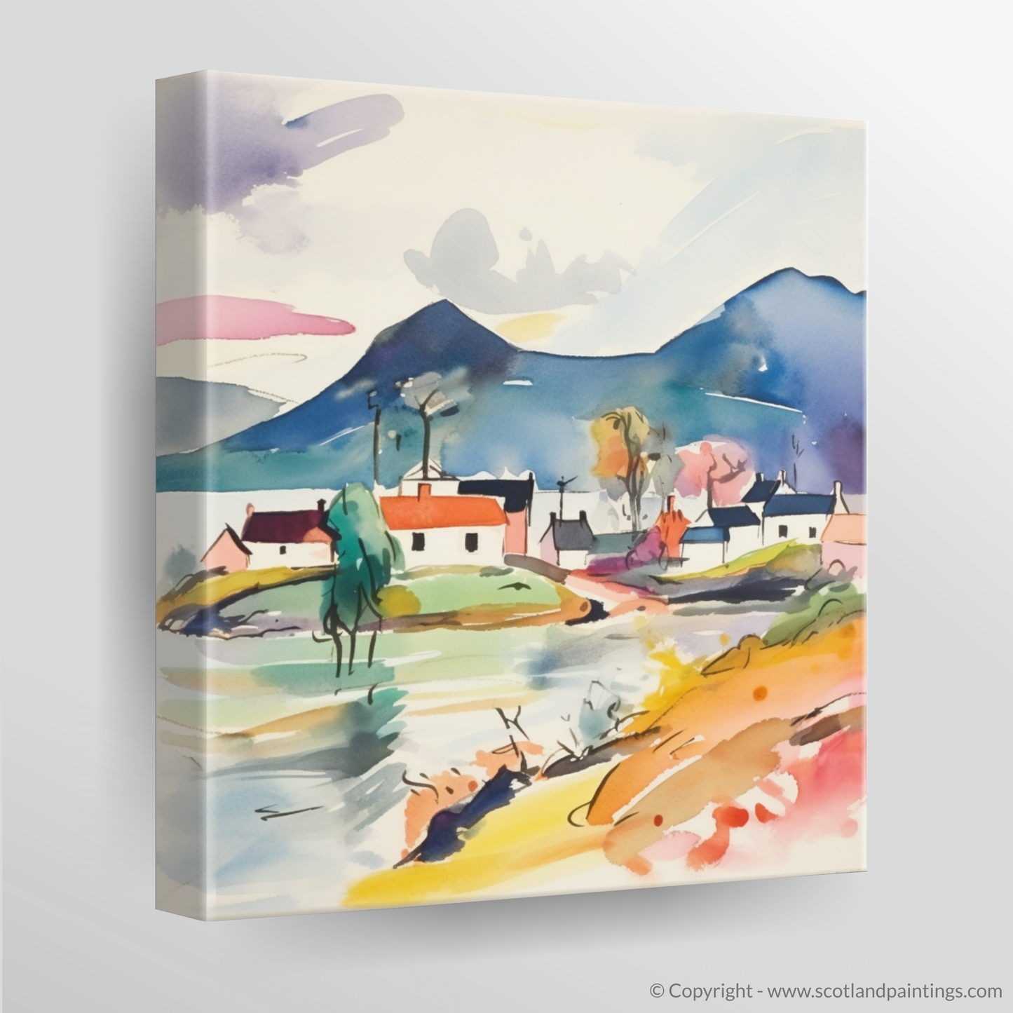 Abstract Highland Rhapsody: Plockton Reimagined