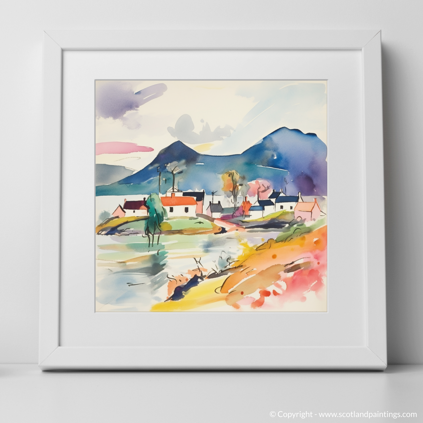 Abstract Highland Rhapsody: Plockton Reimagined