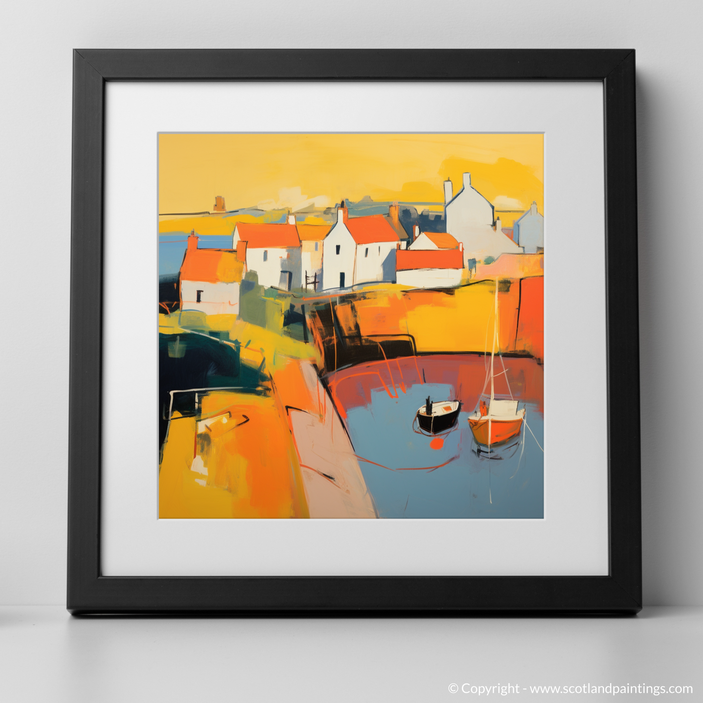 Golden Hour Embrace at Crail Harbour