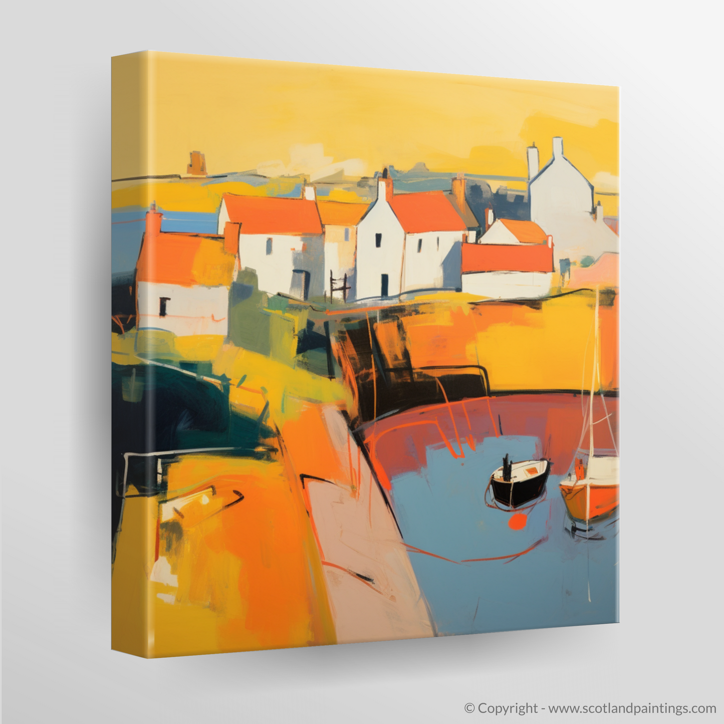 Golden Hour Embrace at Crail Harbour