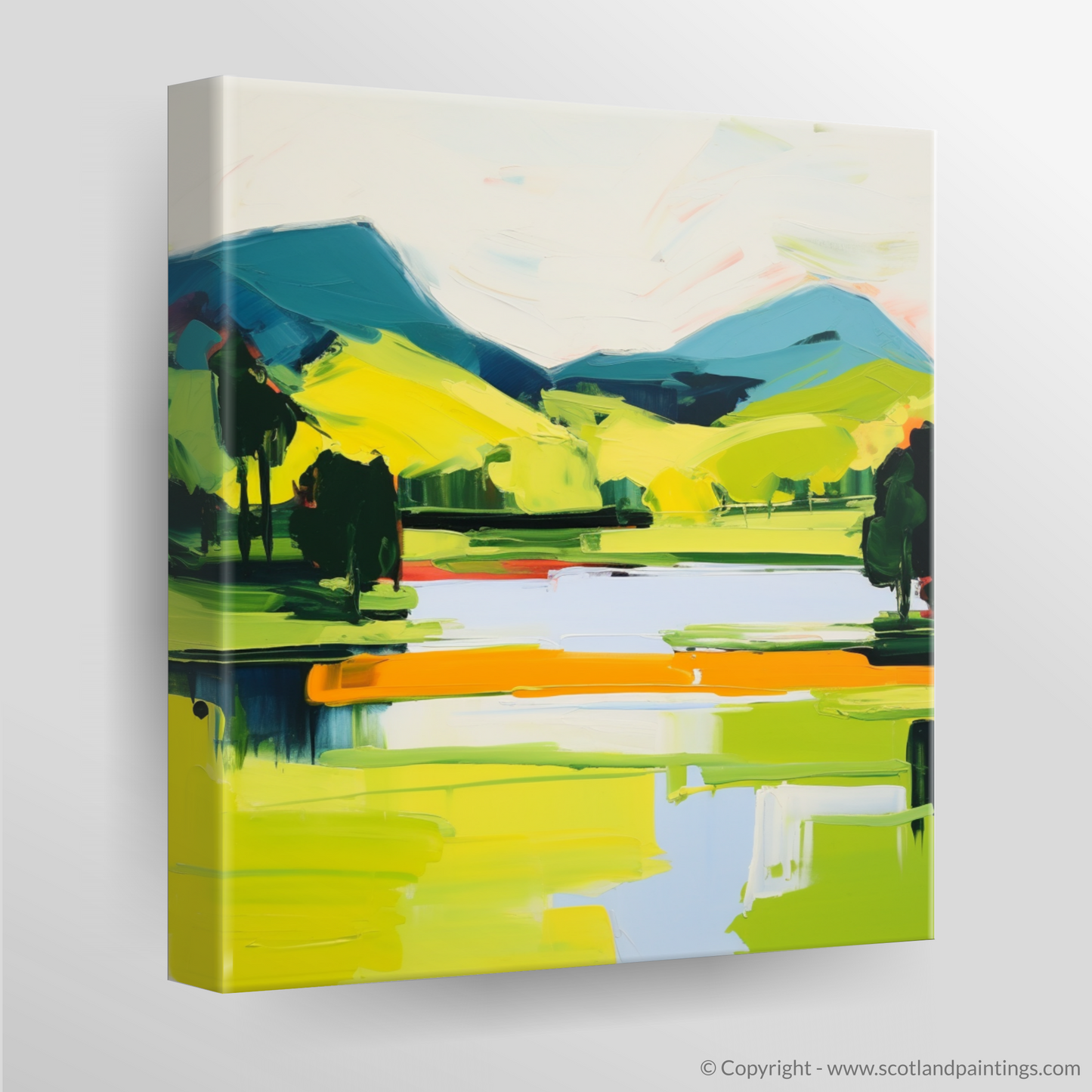 Summer Abstract: Loch Faskally in Vibrant Hues