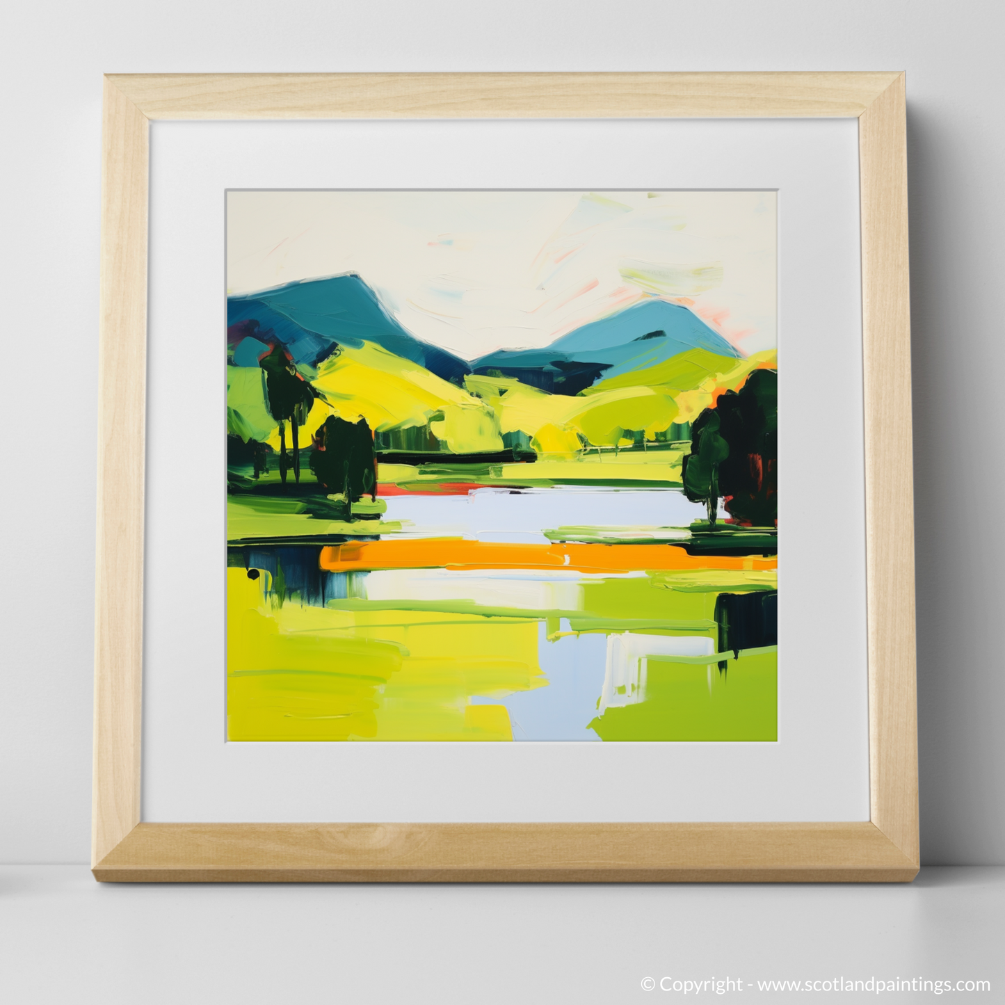 Summer Abstract: Loch Faskally in Vibrant Hues