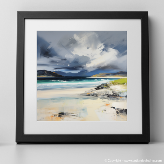 Tempestuous Luskentyre: An Abstract Expressionist Ode to Scotland's Shoreline
