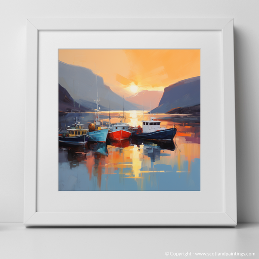 Ullapool Harbour at Sunset: A Contemporary Maritime Tribute