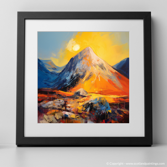 Golden Hour Embrace: An Abstract Ode to Buachaille in Glencoe