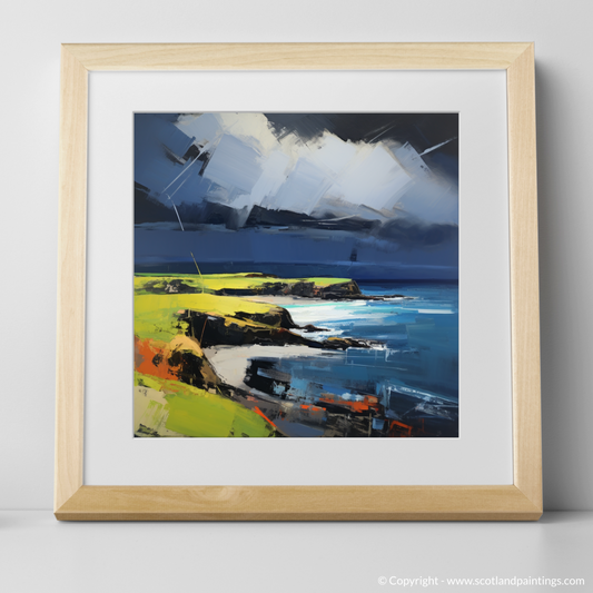 Storm Over Coldingham Bay: A Contemporary Homage to Scotland's Wild Coastline