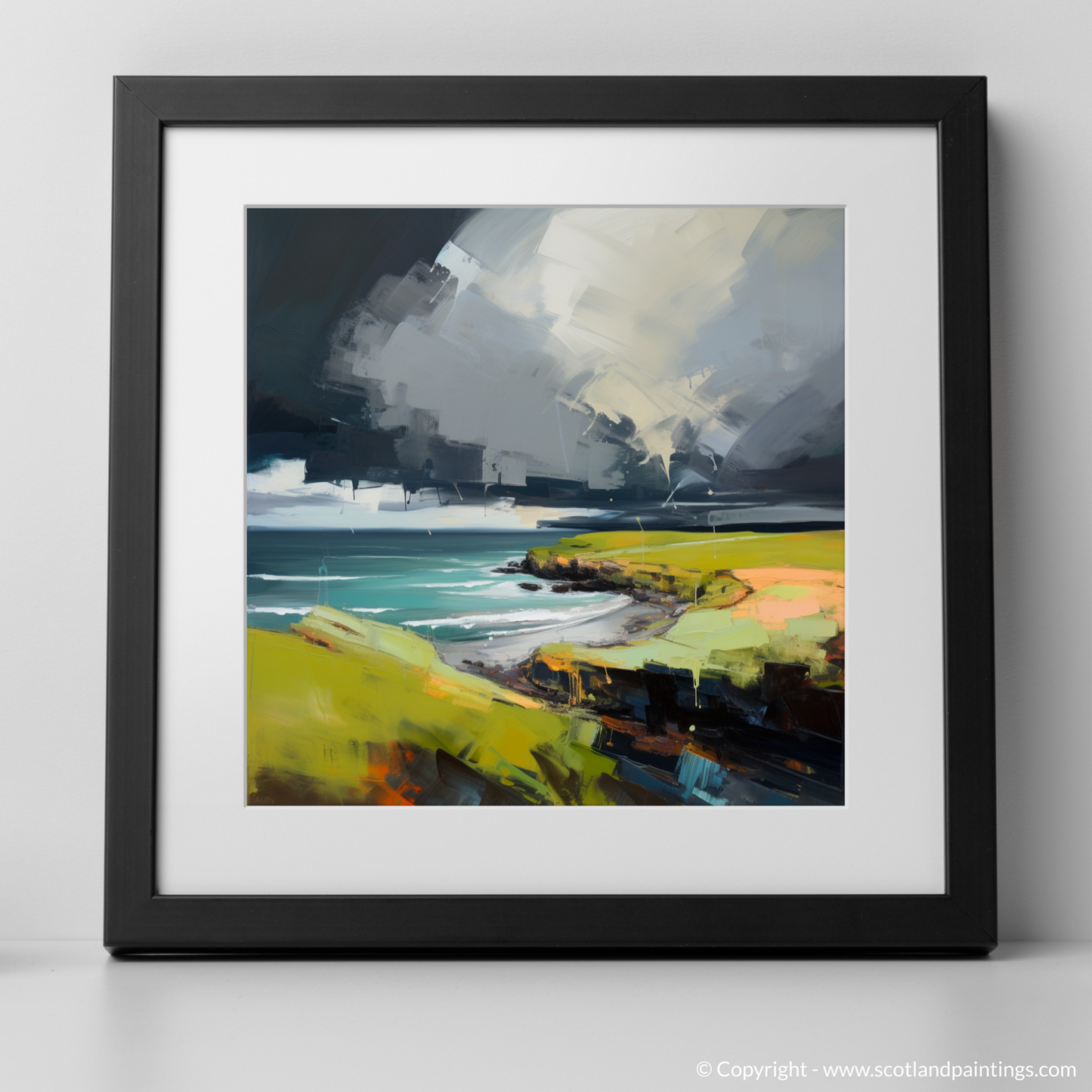 Storm Over Coldingham Bay: A Contemporary Ode to Scottish Shores