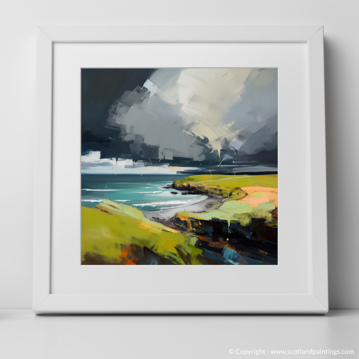 Storm Over Coldingham Bay: A Contemporary Ode to Scottish Shores