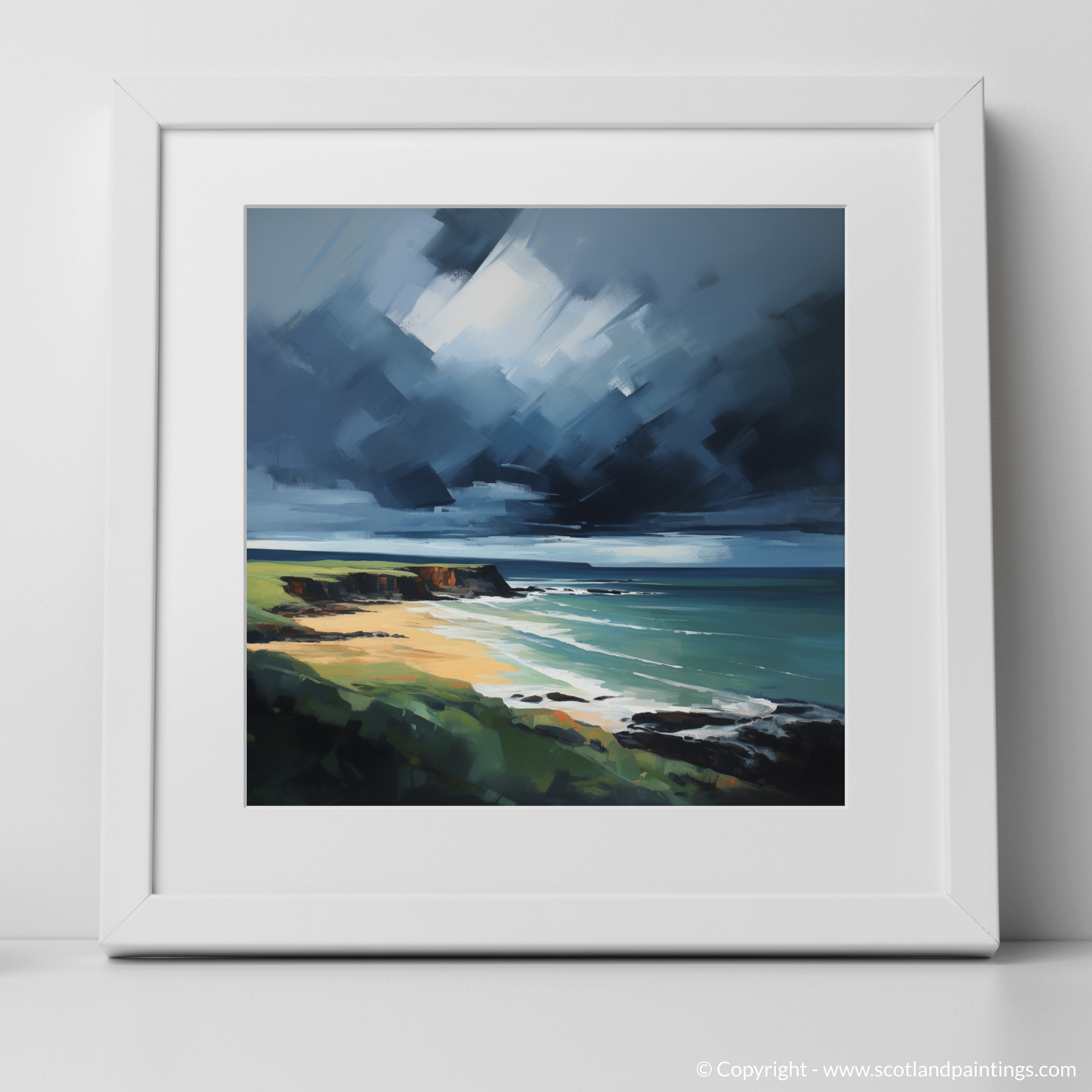 Storm's Approach Over Coldingham Bay