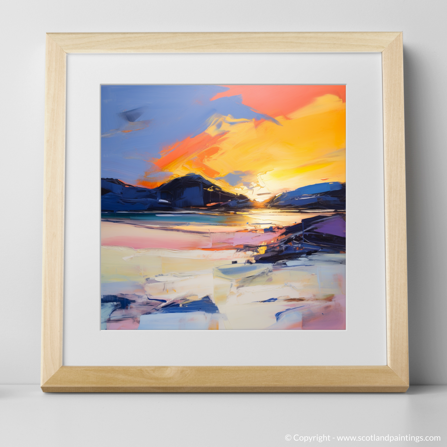 Traigh Mhor's Sunset Symphony in Abstract Expressionism