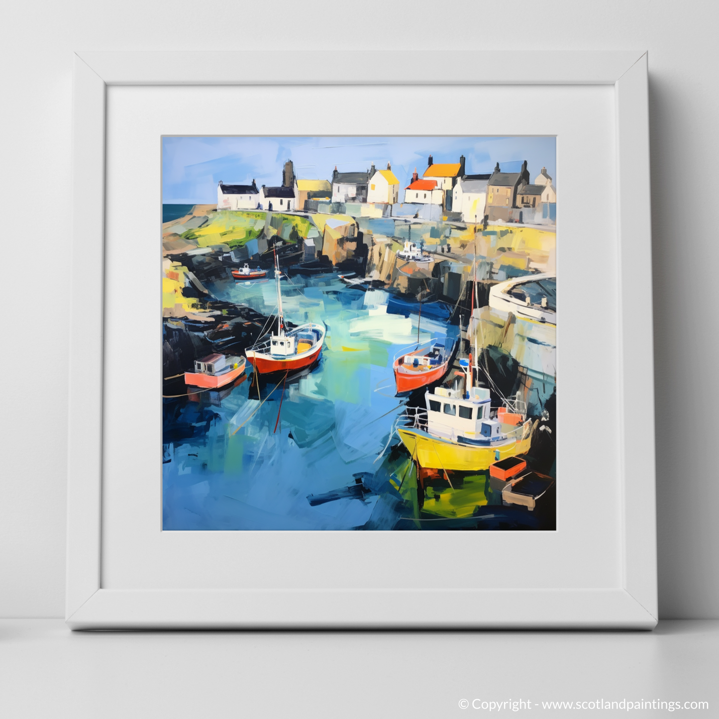 Portpatrick Harbour Odyssey: An Abstract Maritime Symphony