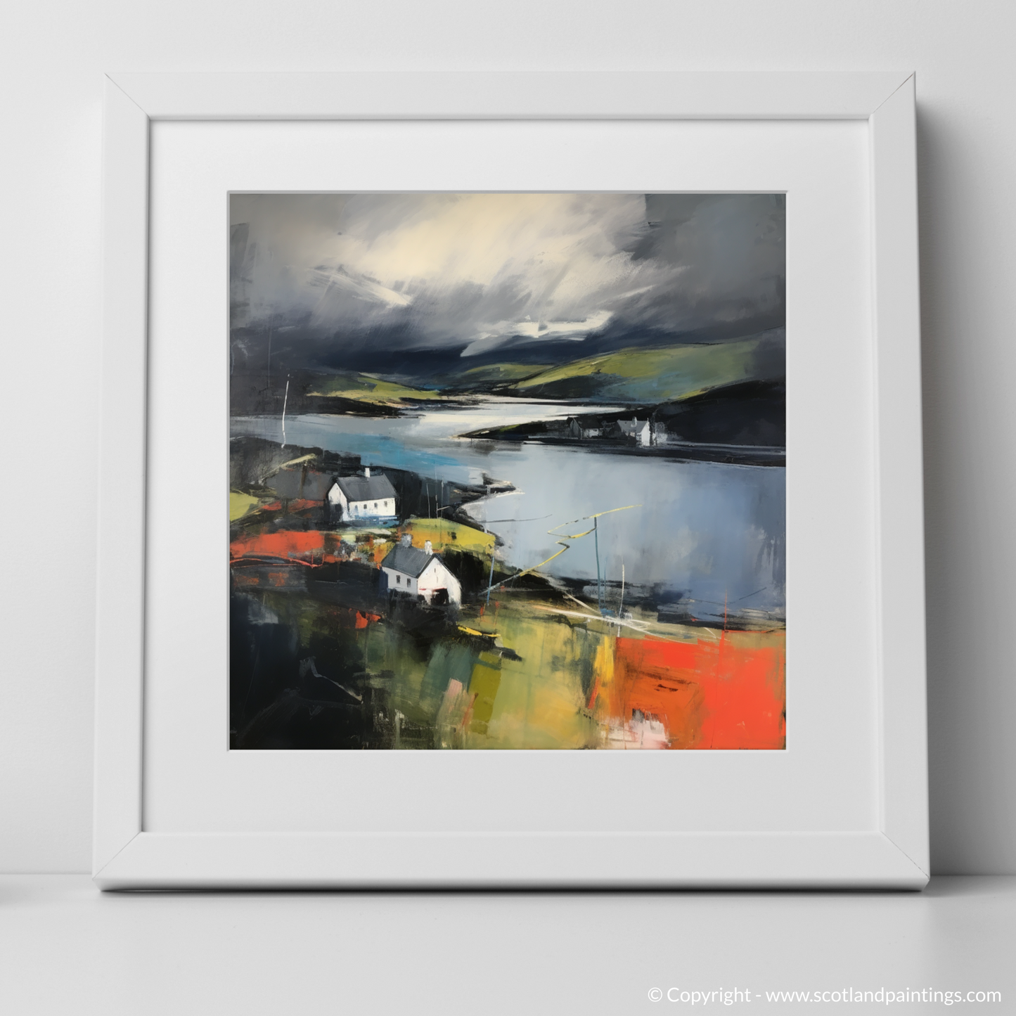 Tempest over Gairloch Harbour: An Abstract Impressionist Escape