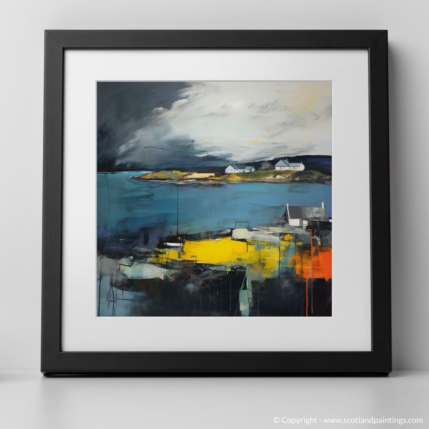 Storm over Gairloch Harbour: An Abstract Impressionist Odyssey