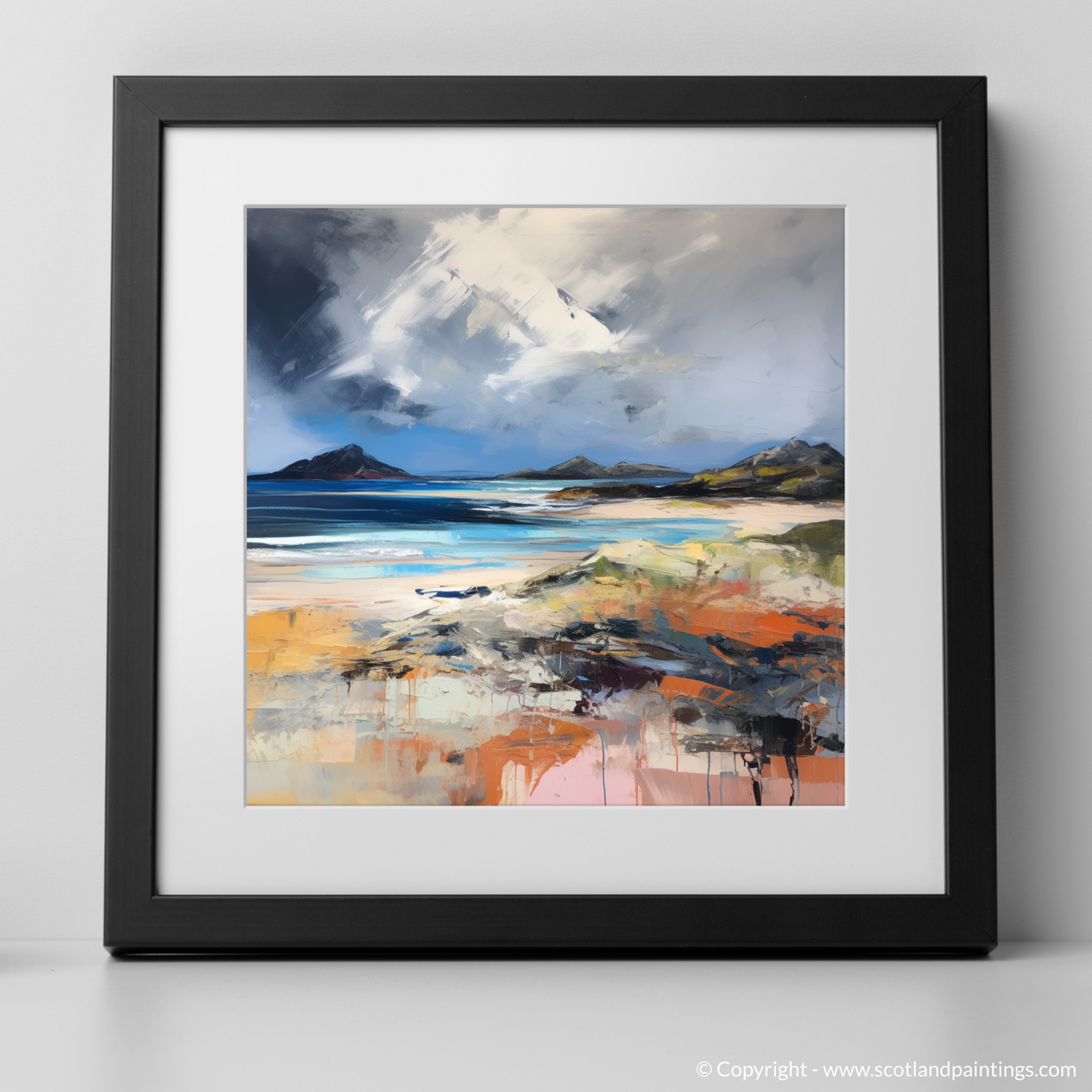 Tempest at Arisaig: An Abstract Expressionist Ode to Scotland's Rugged Coast