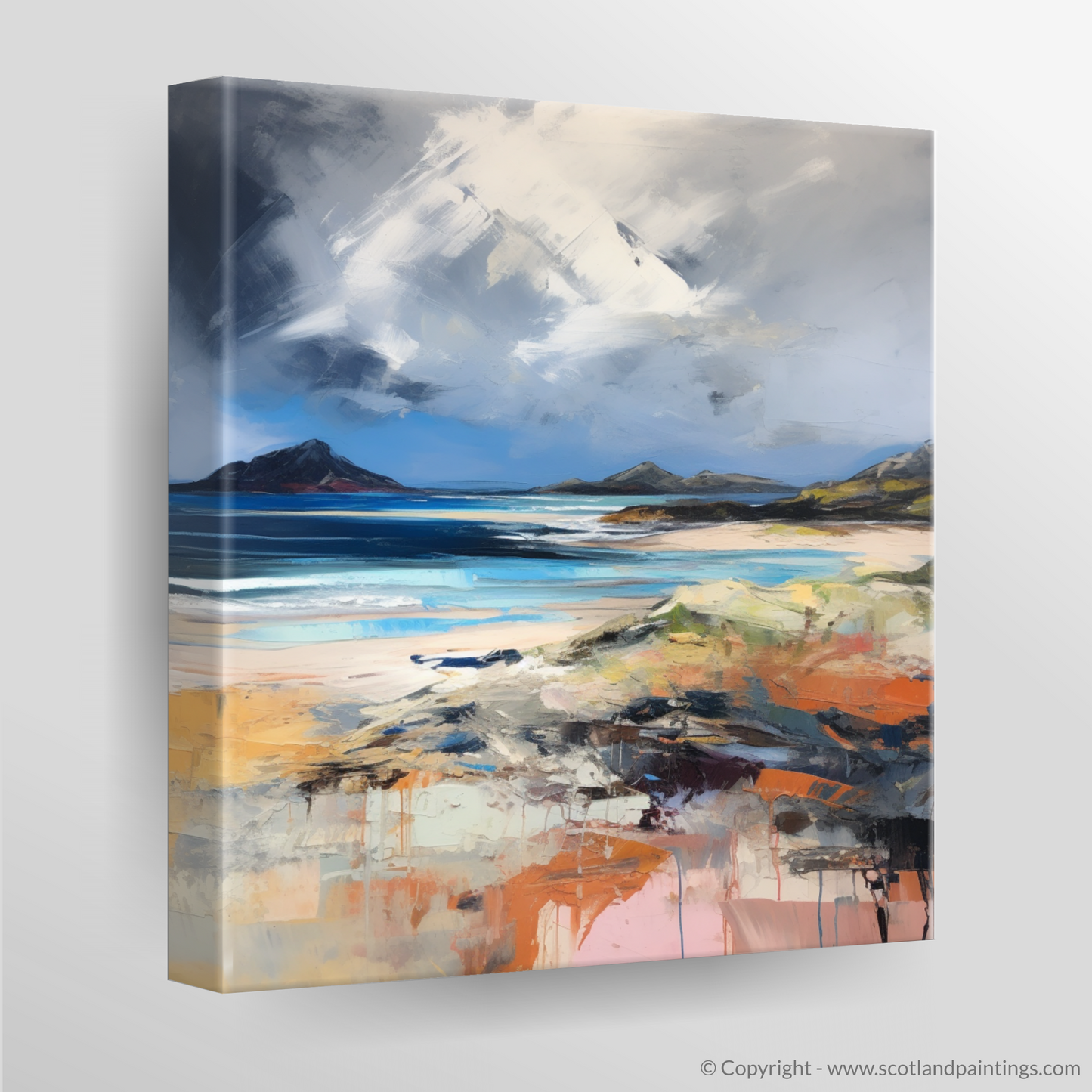 Tempest at Arisaig: An Abstract Expressionist Ode to Scotland's Rugged Coast